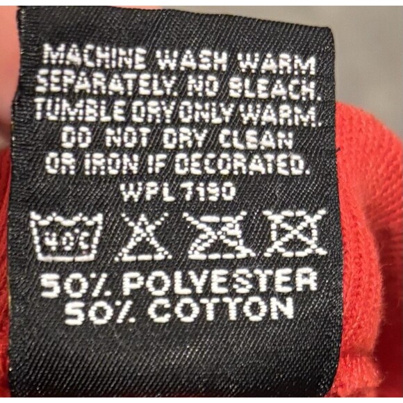 Vintage Iowa State Sweatshirt Size XL Crew Neck 90s Red Made In USA - Picture 5 of 7